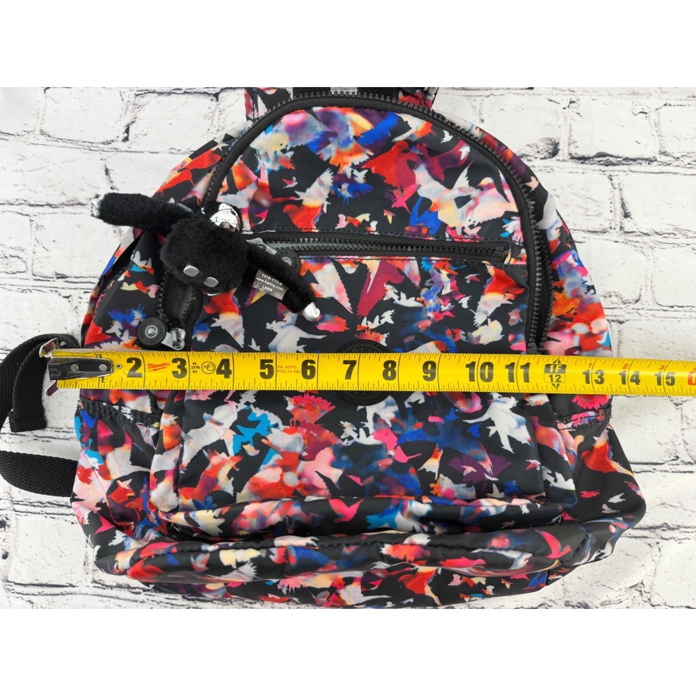 Kipling Seoul Small Backpack Black Multicolor Hum… - image 5
